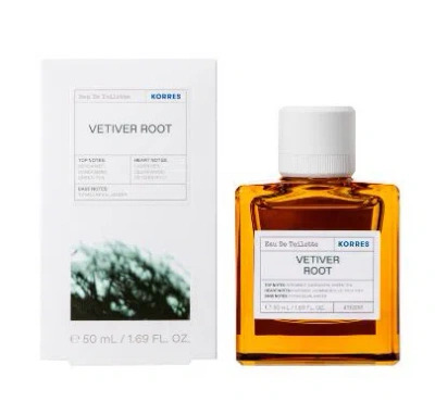 Korres Men's Vetiver Root Edt 1.7 oz Fragrances 5203069090653 In Transparent