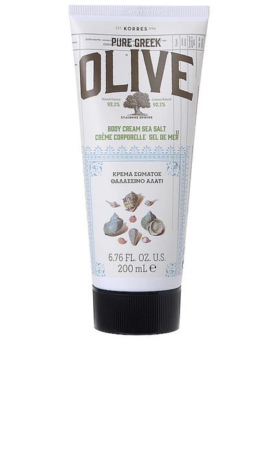 Korres Olive Body Cream In Transparent
