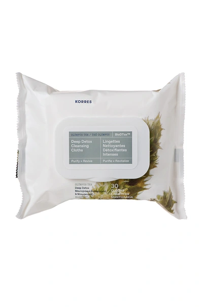 Korres Olympus Tea Deep Detox Cleansing Cloths In N,a
