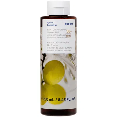 Korres Renewing Body Cleanser Santorini Grape 250ml In White