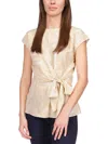 Kors Michael Kors Womens Floral Print V-neck Blouse In Green