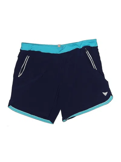 Pre-owned Korsa By Road Runner Sports Athletic Shorts In Blue