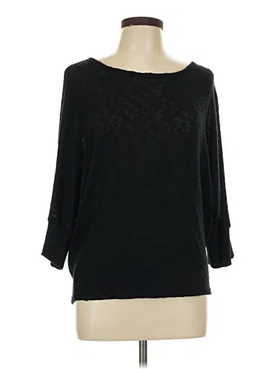 Pre-owned Korye 3/4 Sleeve Top Black Boatneck Tops
