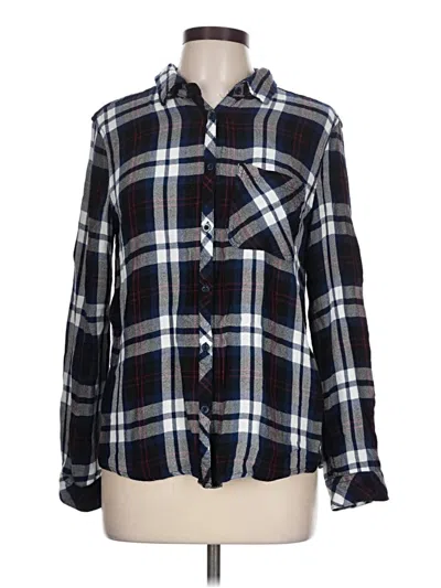 Pre-owned Korye Long Sleeve Button Down Shirt In Blue