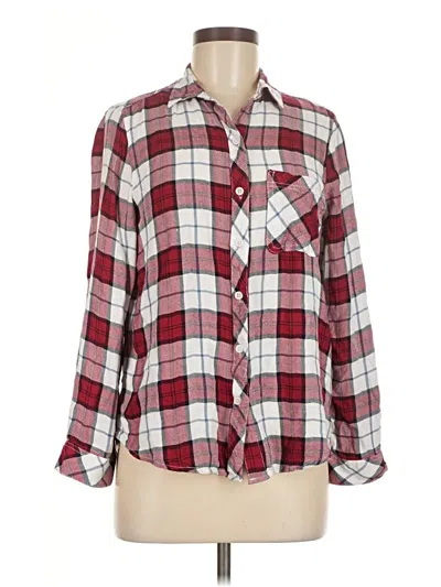 Pre-owned Korye Long Sleeve Button Down Shirt In Burgundy