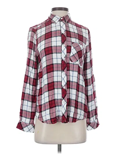 Pre-owned Korye Long Sleeve Button Down Shirt In Burgundy
