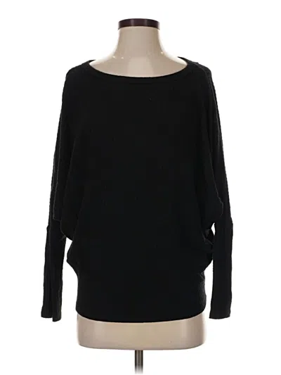 Pre-owned Korye Long Sleeve Top Black Boatneck Tops