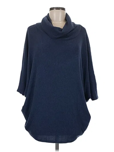 Pre-owned Korye Poncho In Blue