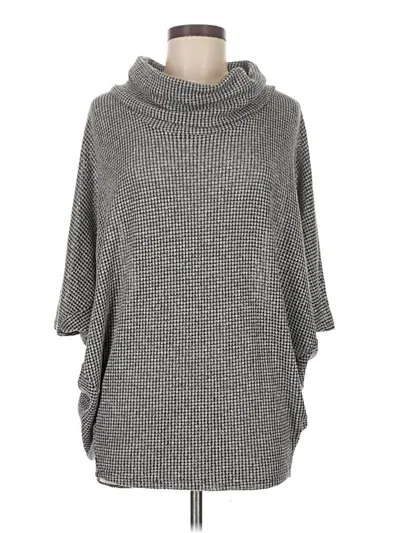 Pre-owned Korye Poncho In Gray