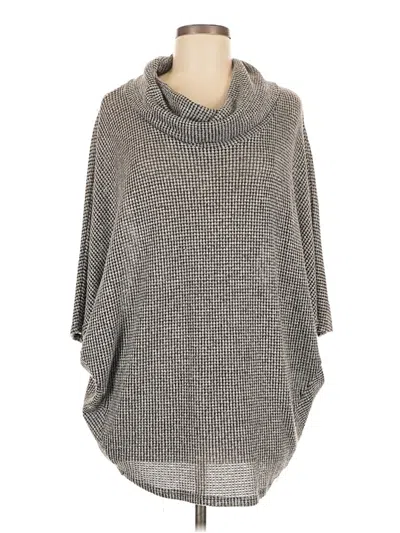 Pre-owned Korye Poncho In Gray