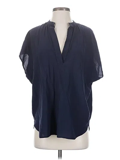Pre-owned Korye Short Sleeve Blouse In Blue