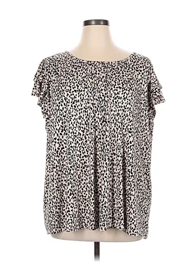 Pre-owned Korye Short Sleeve Blouse In Ivory