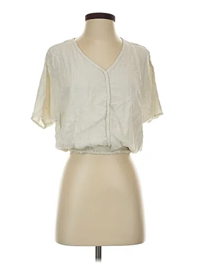 Pre-owned Korye Short Sleeve Blouse In Ivory