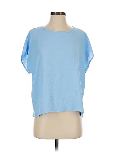 Pre-owned Korye Short Sleeve Top Blue Boatneck Tops
