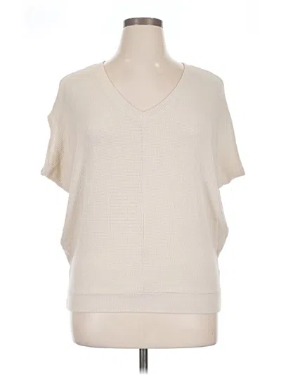 Pre-owned Korye Short Sleeve Top Ivory V-neck Tops