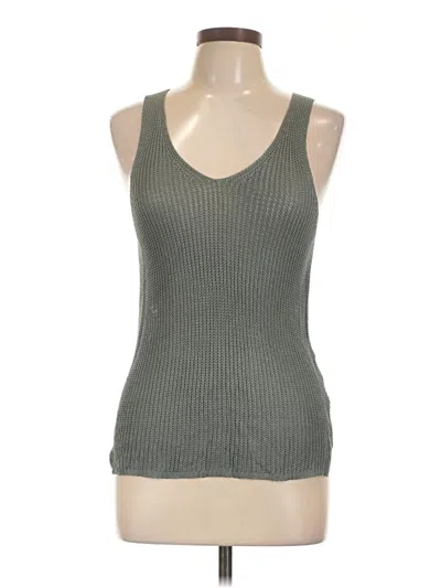 Pre-owned Korye Sleeveless Top Gray Scoop Neck Tops