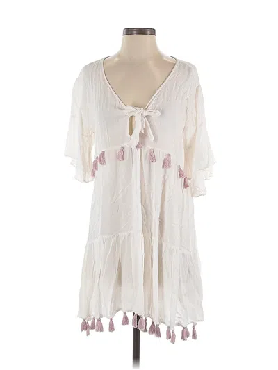 Pre-owned Kos Resort Casual Dress In White