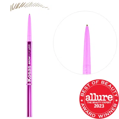 KOSAS BROW POP NANO ULTRA-FINE DETAILING + FEATHERING EYEBROW PENCIL TAUPE 0.001 OZ / 0.03 G