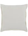 Kosas Home Amy 100% Linen 22in Square Throw Pillow In Ivory