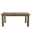 Kosas Home Driftwood Reclaimed Pine 94in Extension Dining Table