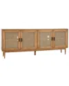 Kosas Home Edris 4-door Accent Cabinet In Brown