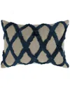 Kosas Home Evangeline Linen 14in X 20in Throw Pillow In Blue