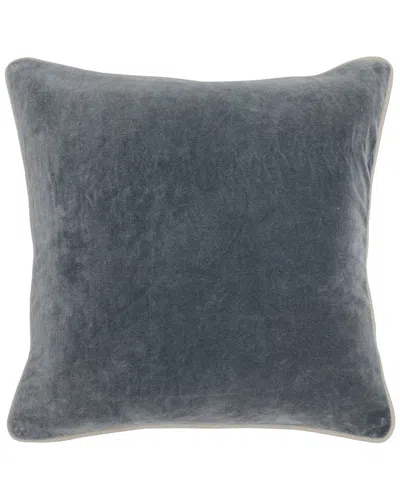Kosas Home Harriet Velvet 18in Square Pillow In Black