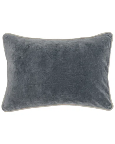 Kosas Home Harriet Velvet Rectangular Pillow In Black