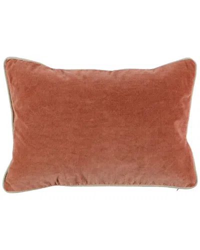 Kosas Home Harriet Velvet Rectangular Throw Pillow In Brown