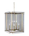 Kosas Home Lena 8-light Iron And Acrylic Chandelier In Gold
