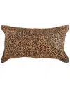 KOSAS HOME KOSAS HOME LEOPARD COW HIDE 14IN X 26IN THROW PILLOW