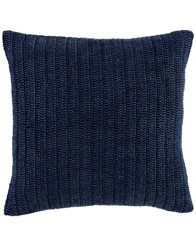 Kosas Home Marcie Knitted 22in Throw Pillow In Blue