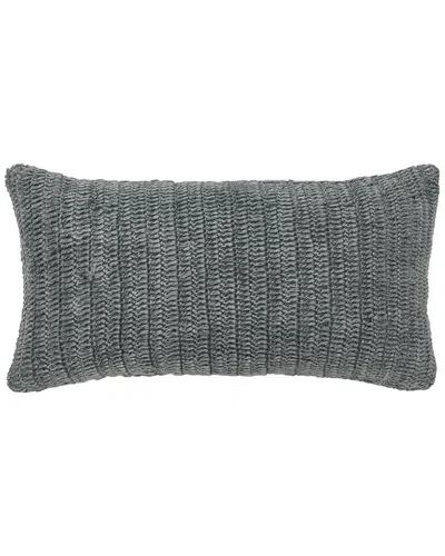 Kosas Home Nakeya Knitted Throw Pillow In Blue