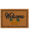 Kosas Home Pineapples Coir Doormat In Multi