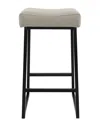 Kosas Home Set Of 2 Amber 26in Counter Stools In Stone