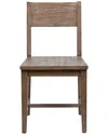 Kosas Home Set Of 2 Ollie Reclaimed Pine Solid Wood Dining Chair In Brown