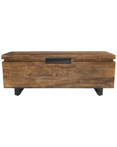 Kosas Home Zoe Storage Trunk Honey Brown