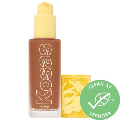 KOSAS REVEALER SKIN-IMPROVING FOUNDATION SPF 25 WITH HYALURONIC ACID AND NIACINAMIDE MEDIUM DEEP NEUTRAL W