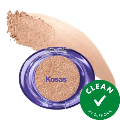Kosas Shiny Objects Wet Glisten Highlighter Powder For Face And Eyes Haloed 0.16/4.5 In Brown