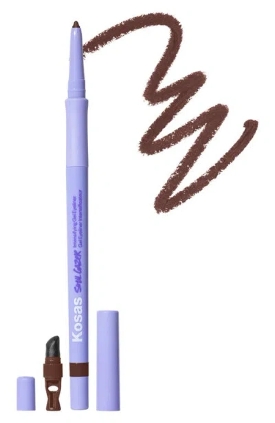 Kosas Soulgazer Intensifying Gel Eyeliner In Warm Brown Matte