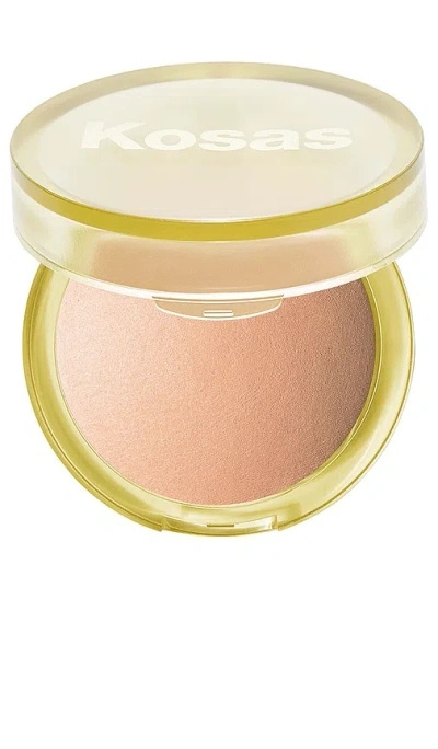 Kosas The Sun Show Glowy Warmth Talc-free Baked Bronzer In 波纹