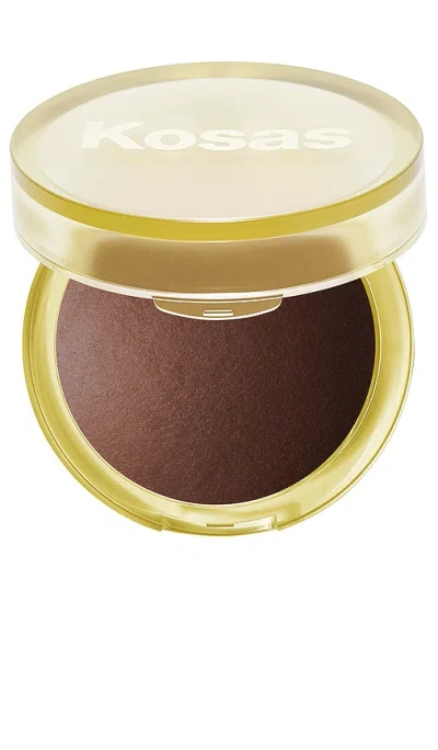 Kosas The Sun Show Glowy Warmth Talc-free Baked Bronzer In 橙红