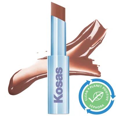 Kosas Wet Stick Moisturizing Shiny Sheer Lipstick With Ceramides 100 Degrees 0.10 oz / 3 G