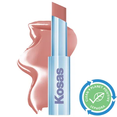 Kosas Wet Stick Moisturizing Shiny Sheer Lipstick With Ceramides Hot Beach 0.10 oz / 3 G