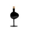 Kosta Boda 12'' Bod Bottle Crystal Glass Vase In Black