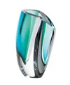 Kosta Boda 12" Mirage Xl Crystal Glass Vase In Blue,green