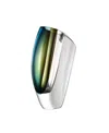 Kosta Boda Large Mirage Vase - Forest Green And Blue In Green,blue