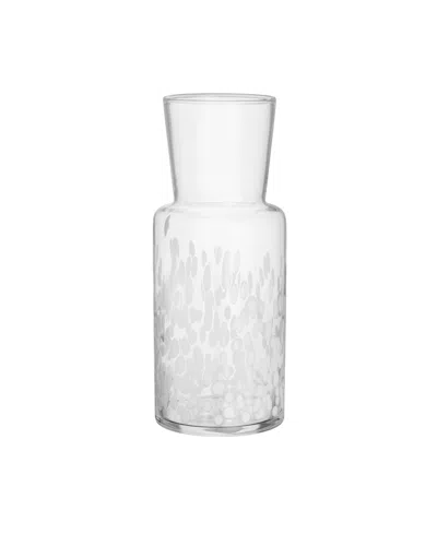 Kosta Boda 18" Meadow Art Vase Tall Crystal Glass In Clear,white