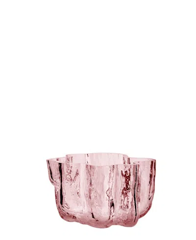 KOSTA BODA 3.8" CRACKLE CRYSTAL GLASS VOTIVE BOWL