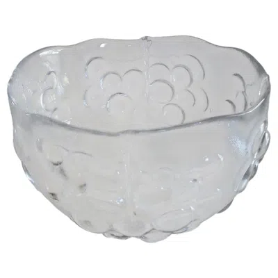 Pre-owned Kosta Boda - Ann Wärff - Scandinavian Modern Glass Bowl - Sweden - Circa 1970's In Gray